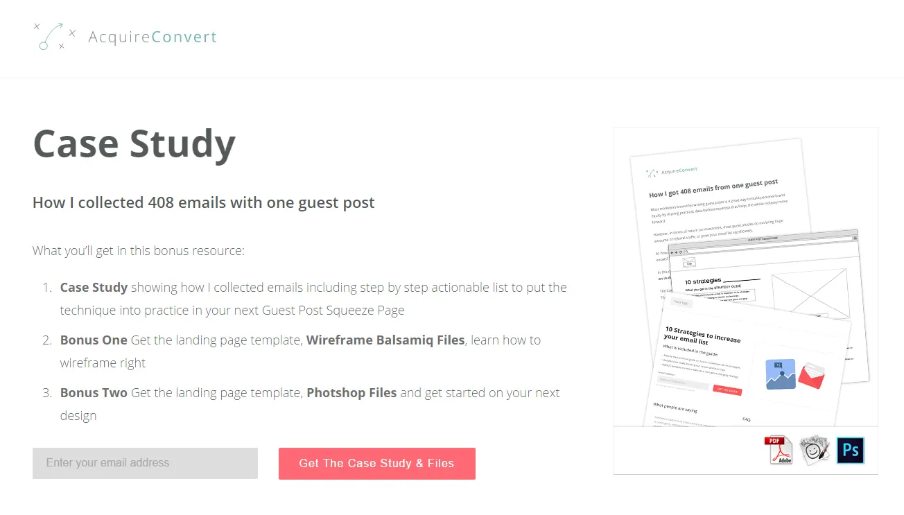Email list building illustration