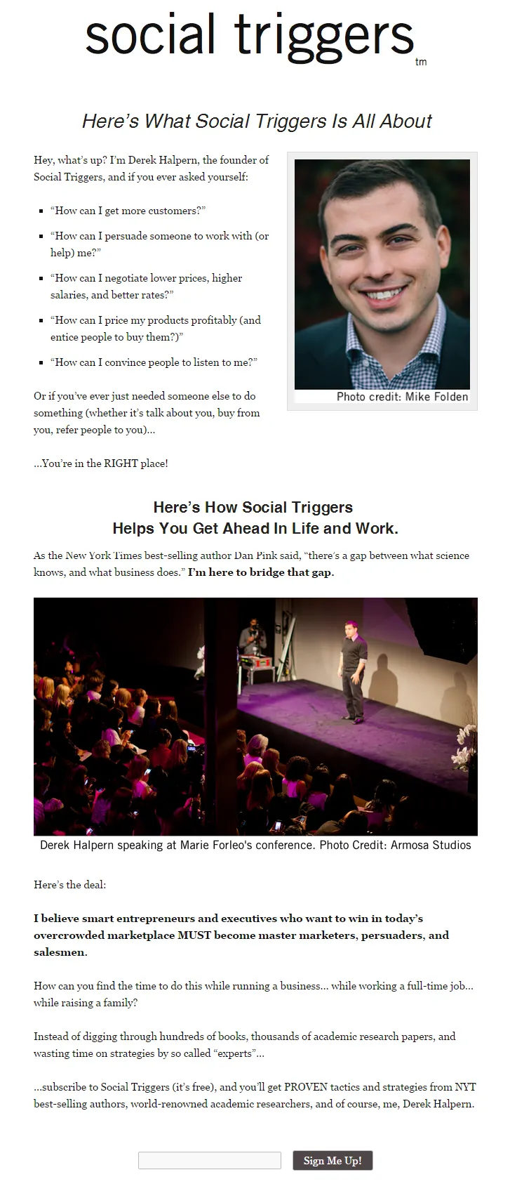 Email list building illustration