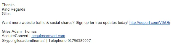 Email list building illustration