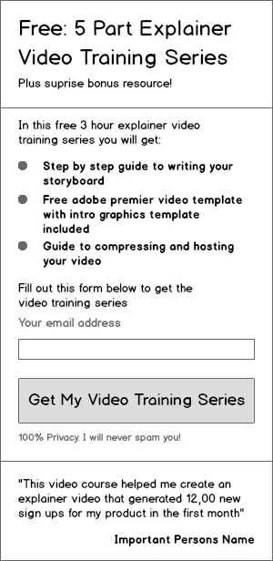 Email list building illustration