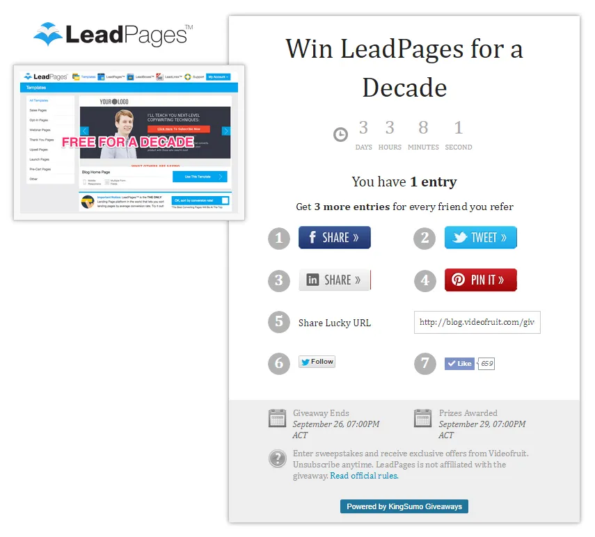 Email list building illustration