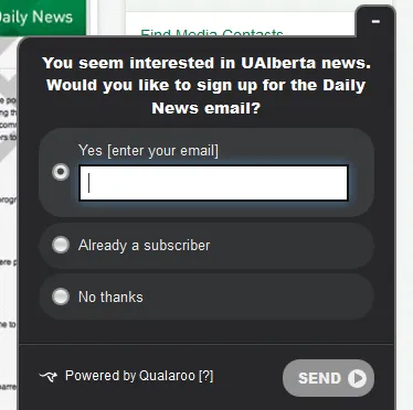 Email list building illustration
