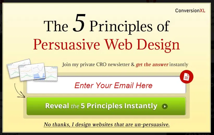 Email list building illustration