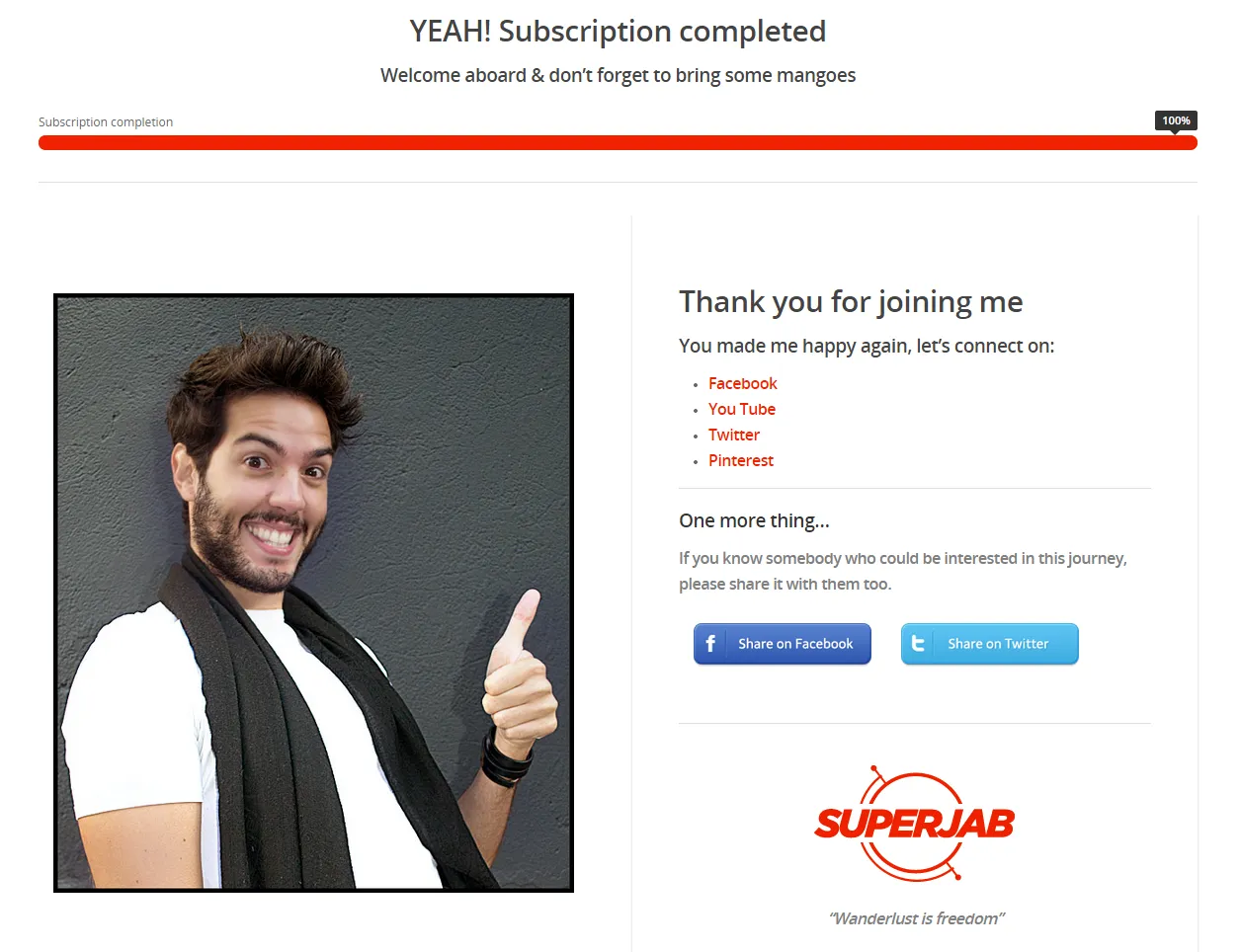 Email list building illustration