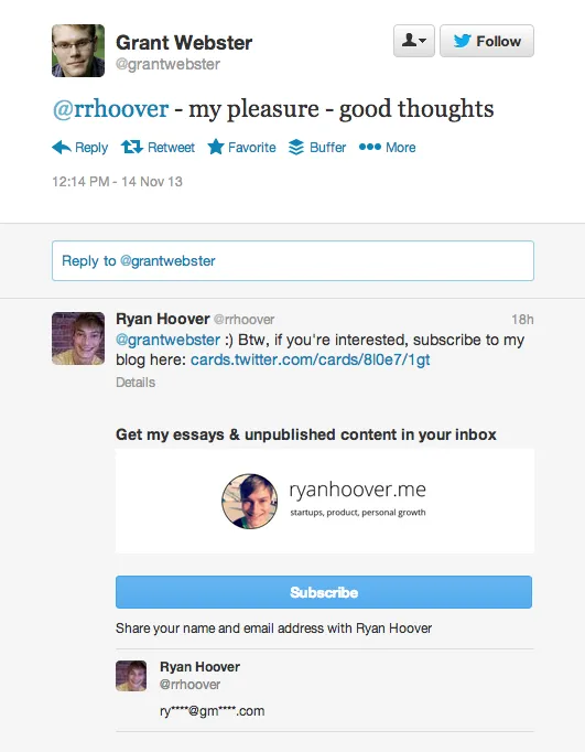 Email list building illustration